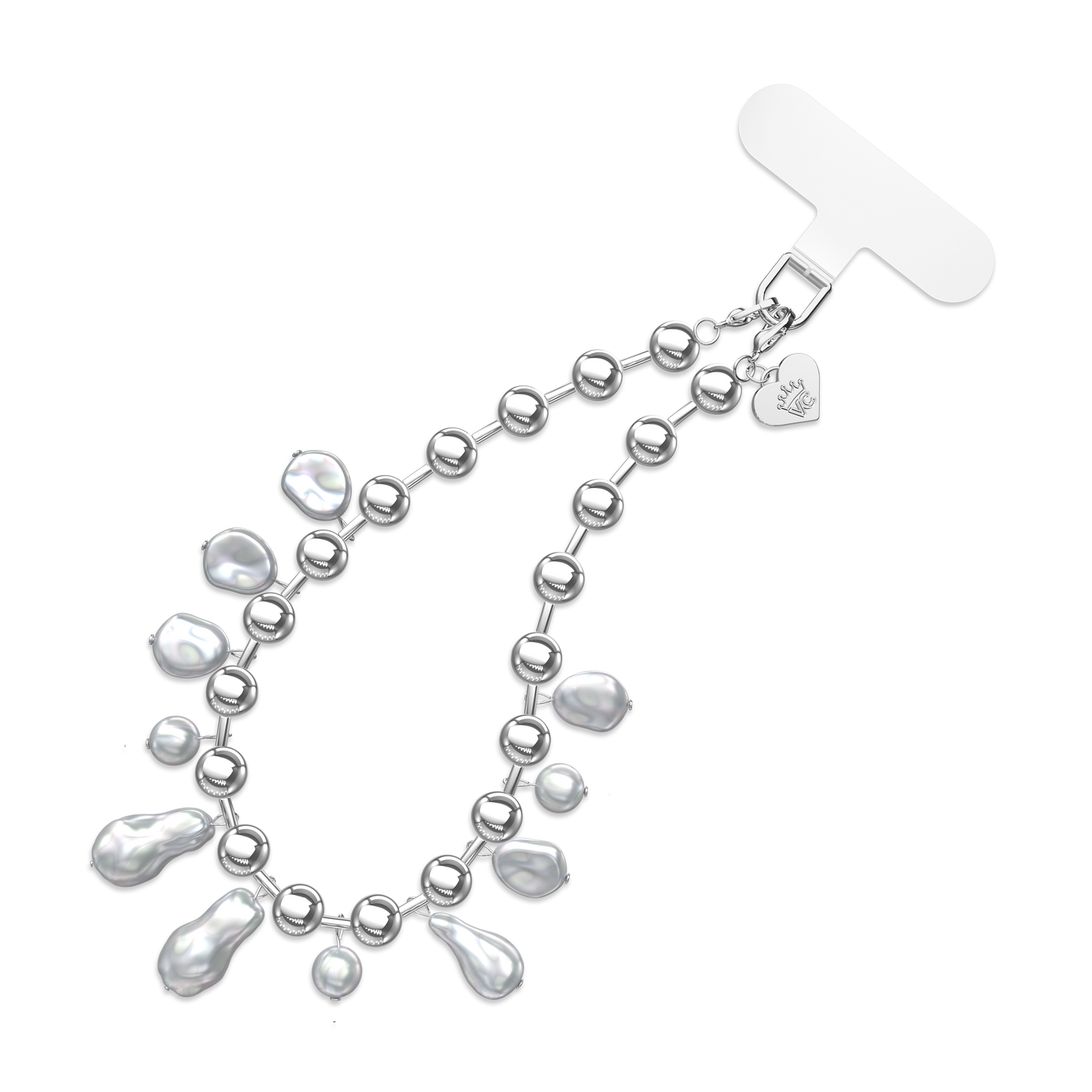 Pearl Drip Chain Phone Charm
