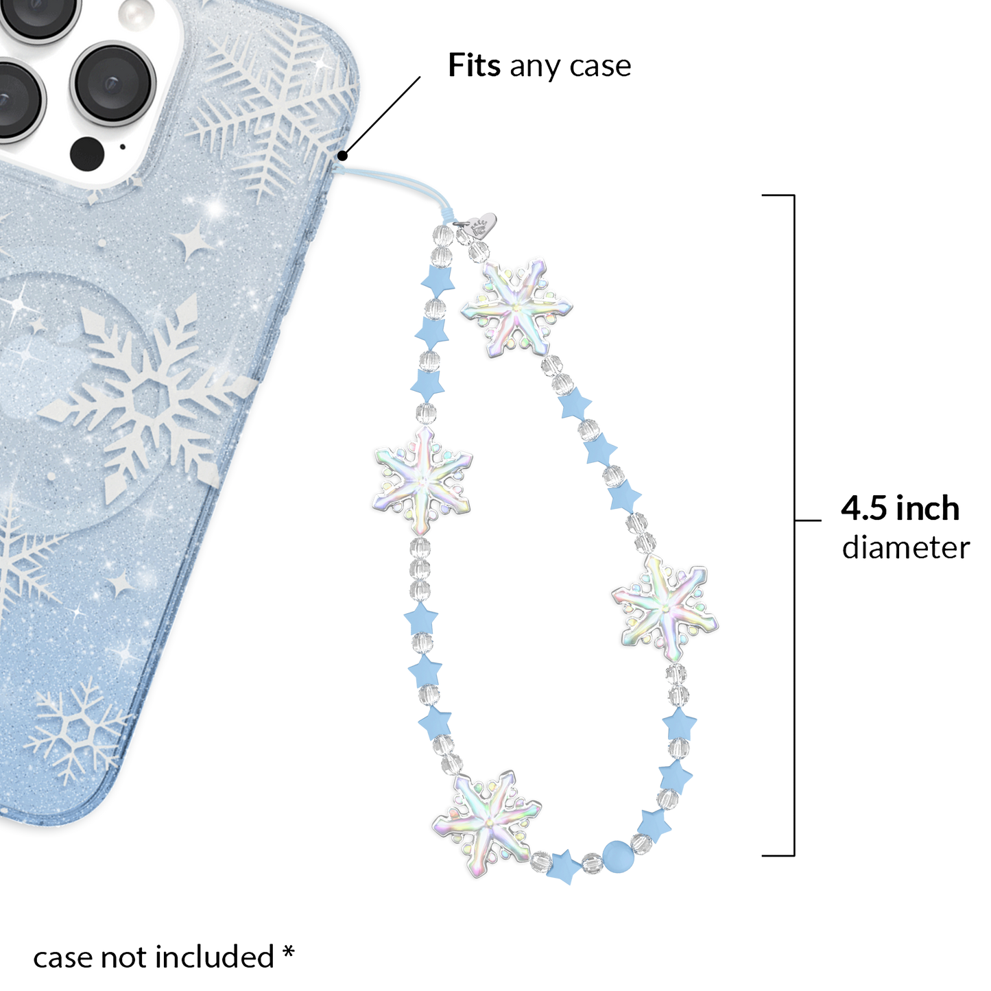 Snow Angel Phone Charm