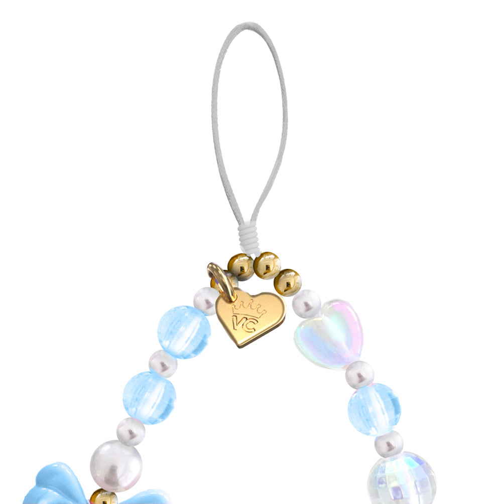French Blue Bow Phone Charm