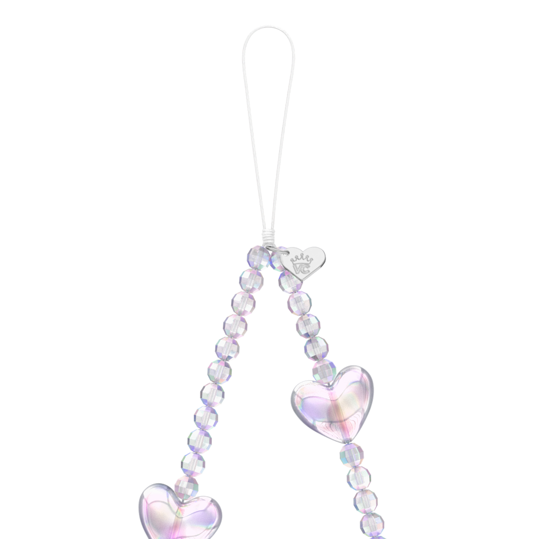 Holo Heart Phone Charm